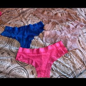 PINK Lace Cheeky Panties
